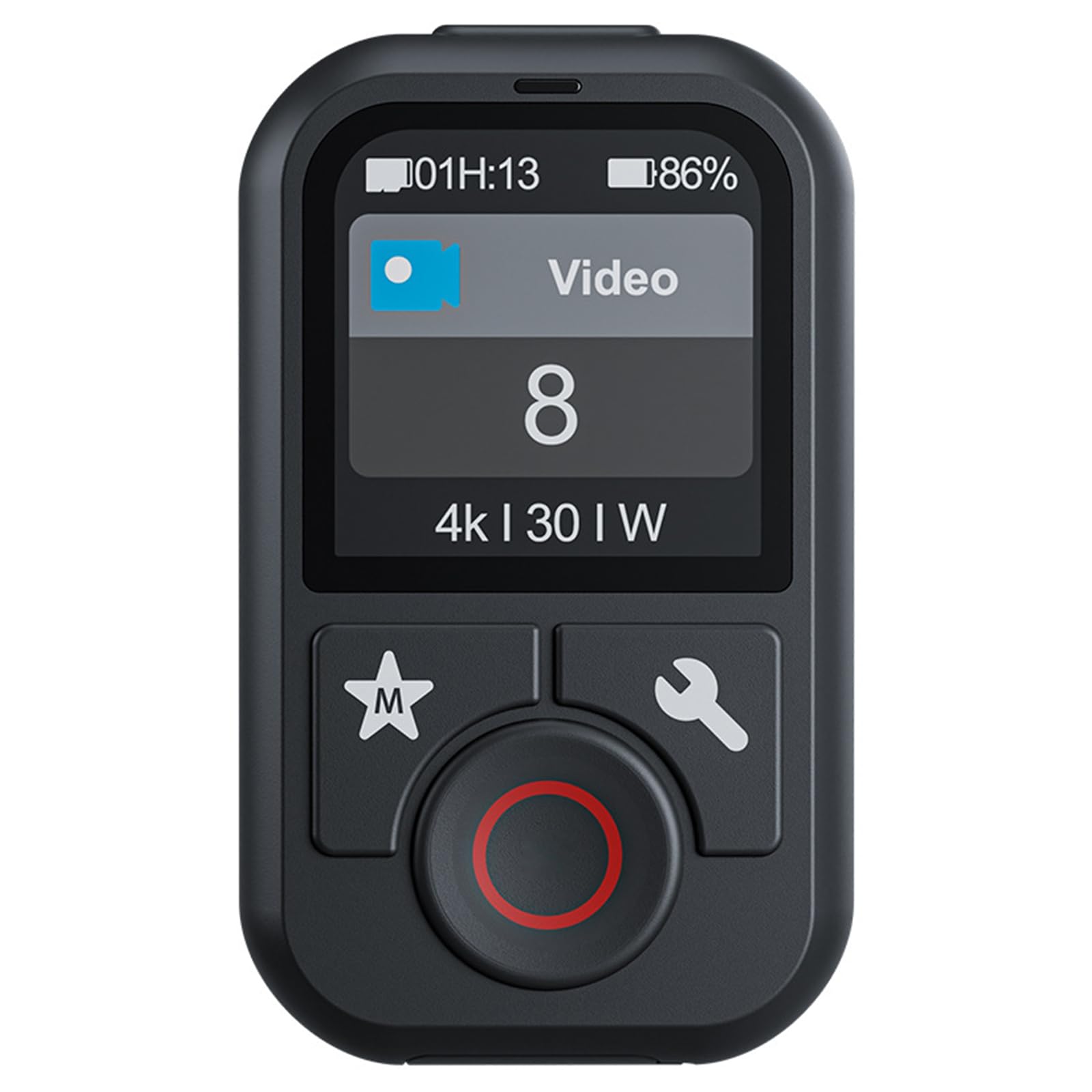 OBEST Télécommande sans Fil Intelligente pour GoPro 13/12/11/10/9/8/Max,Télécommande Bluetooth sans Fil à éCran Couleur,5 Langues (Dont Le FrançAis),Réglage de la Luminosité, éTanche