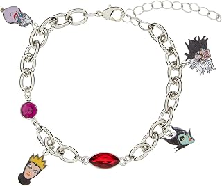 Disney Villains Ursula Maleficent Cruella Deville Evil Queen Charm Bracelet