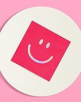 Vista 5 de xo, Fetti Servilletas de fiesta sonriente, 3 capas, 24 piezas, decoraciones de fiesta de cumpleaños con diseño de arco iris, lindas servilletas