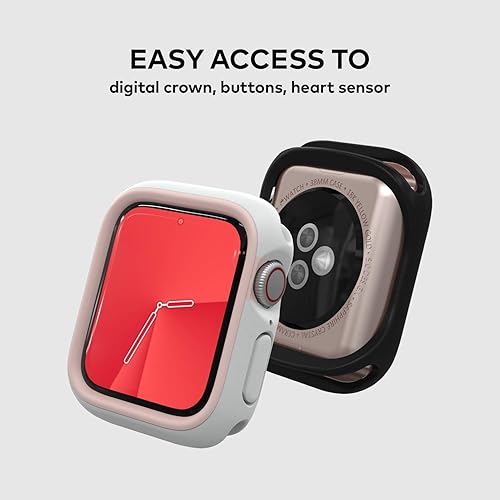 Miniatura 3 de RHINOSHIELD Funda protectora delgada compatible con Apple Watch Series 321 (1.654 pulgadas), ligera y absorbente de golpes, color negro