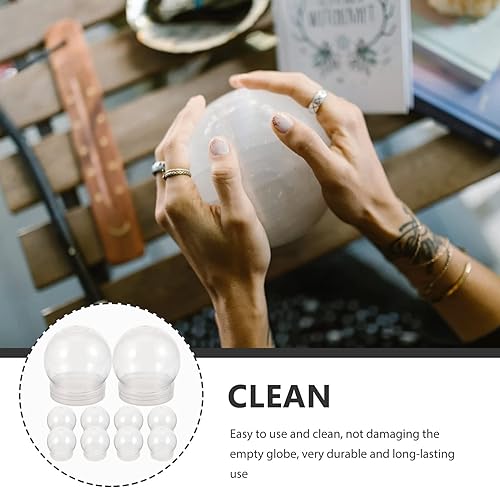 Miniatura 5 de IMIKEYA Globo de agua de Navidad, globo de agua, globo de plástico de Navidad con tapa de rosca, tarro de globo de agua rellenable transparente,