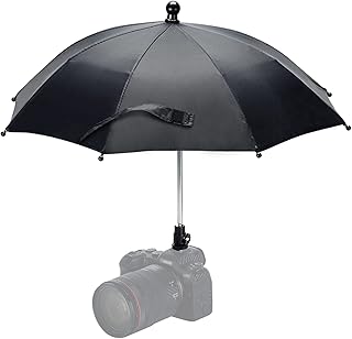 DSLR Mirrorless Camera Hot Shoe Umbrella Rain Cover Protector Sunshade for Canon EOS R100 R50 R8 R7 R10 R3 R6 Mark II R5 C Rp R Rebel T8i T7 90D A7RV A7 IV A7S III II Z8 Z9 Z30 Z5 Z6 Z7II