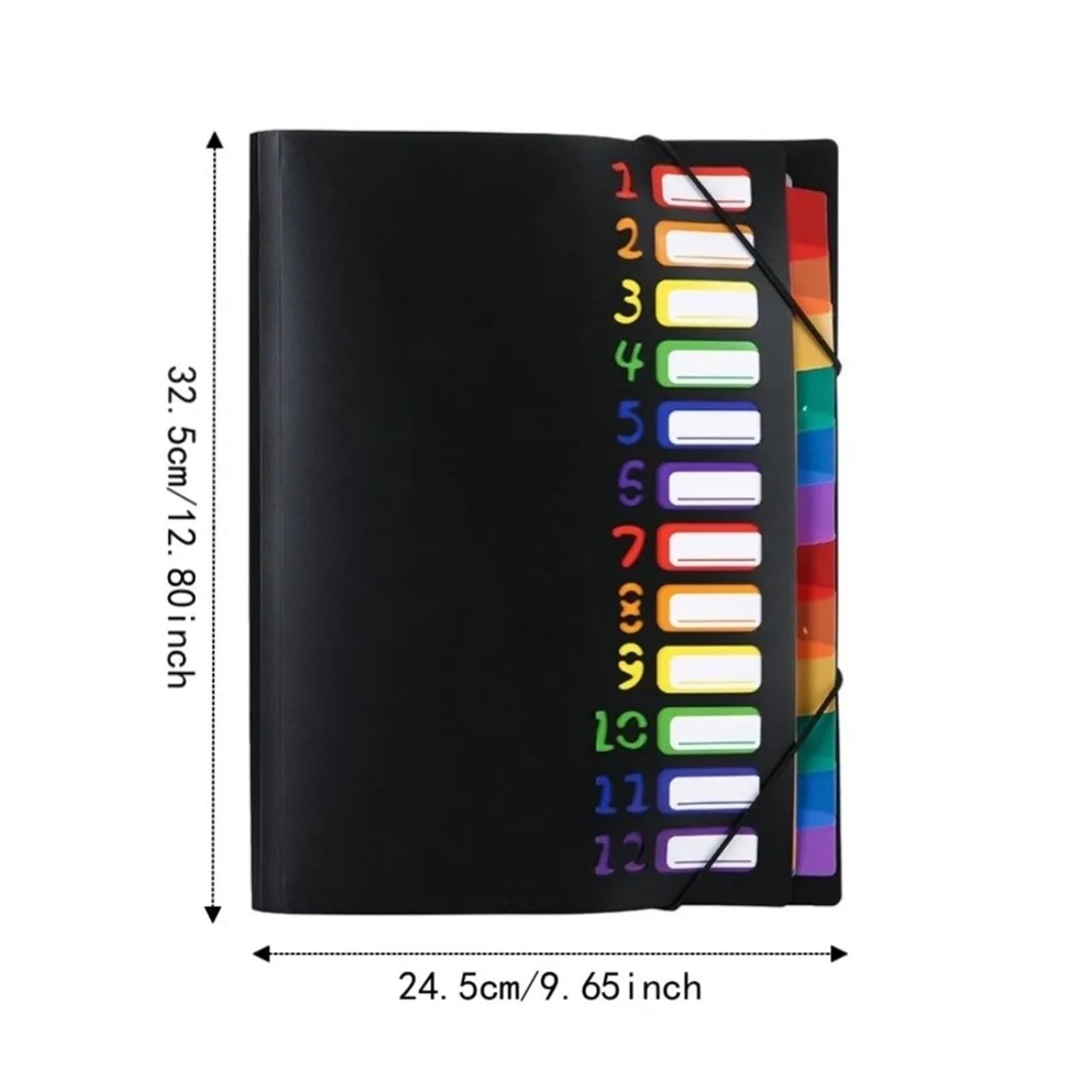 Organizer per documenti, Organizer for file in PP con fascia elastica A4 12 tasche