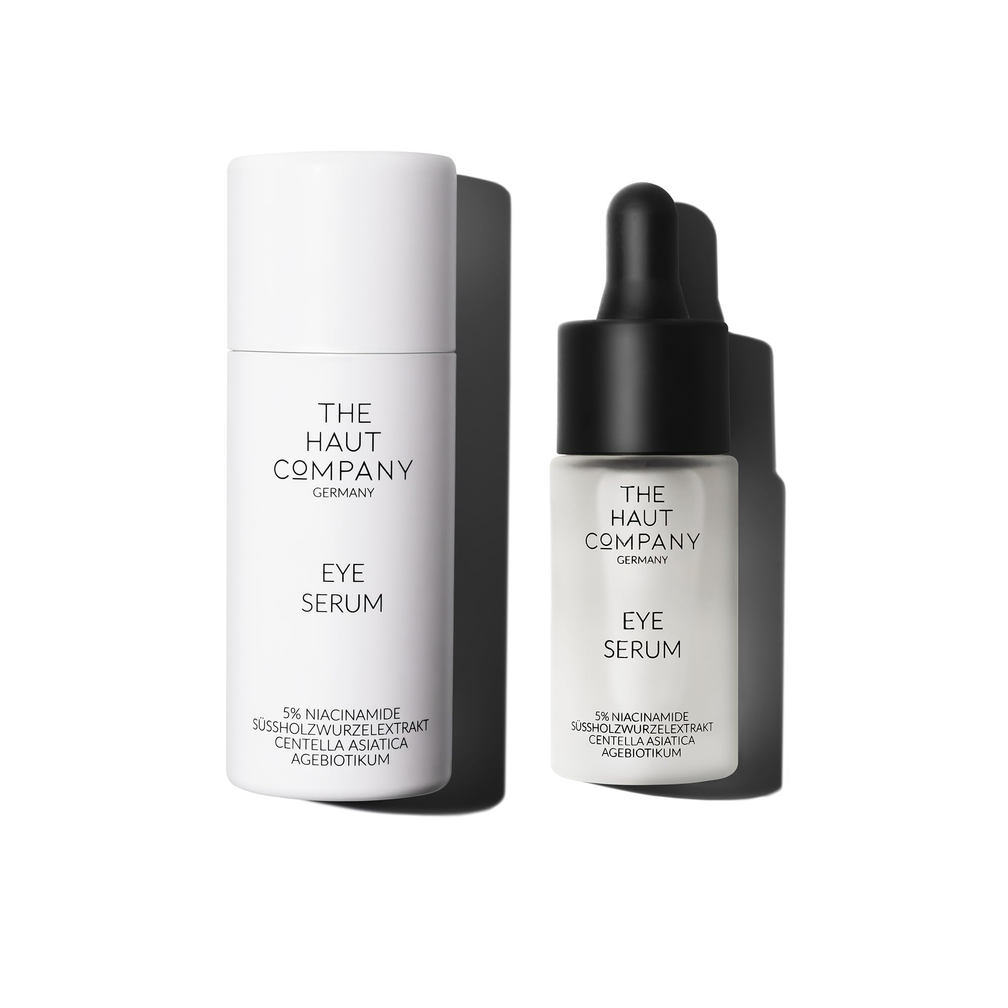 15ml Augen Serum - 5% Niacinamide und Süßholzwurzelexktrakt - Fältchen, Krähenfüße und Tränensäcke - Augenringe werden aufgehellt - Made In Germany
