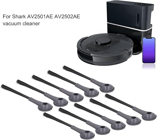 Miniatura 3 de Cepillo lateral, 10 unids fácil mantenimiento cepillo lateral Partes de repuesto para Shark AV2501AE AV2502AE barredora