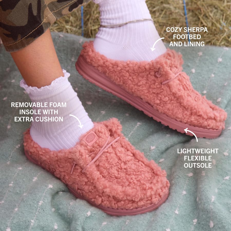 Image of HEYDUDE Women's Wendy Cozy Slipper | Lightweight Women's Slip-On Shoes | Comfortable & Casual Everyday Footwear