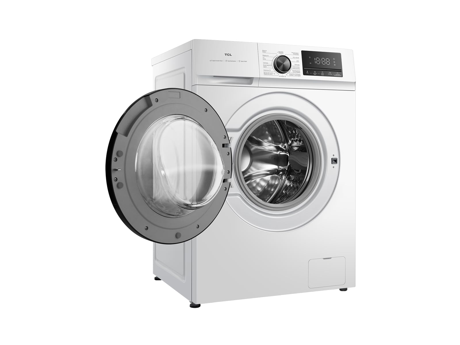 8kg Lavadora Carga Frontal Bajo Consumo, 1400rpm, Motor BLDC, 16 Prog. Vapor y Antibacterias, Bloqueo Infantil