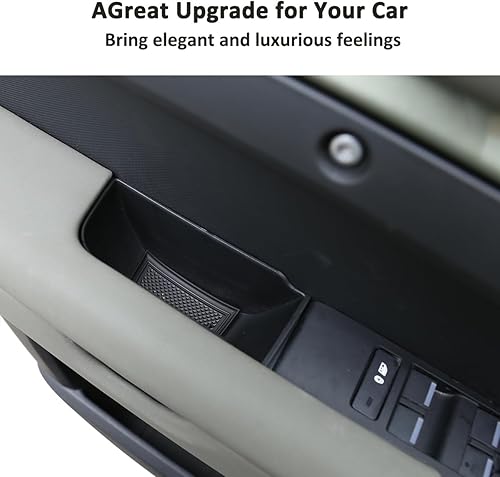 Miniatura 5 de Caja de almacenamiento para puerta de automóvil ABS Blcak Accesorios para Land Rover Defender 90 110 130 2020-2024 2020-2024 Soporte para bandeja de