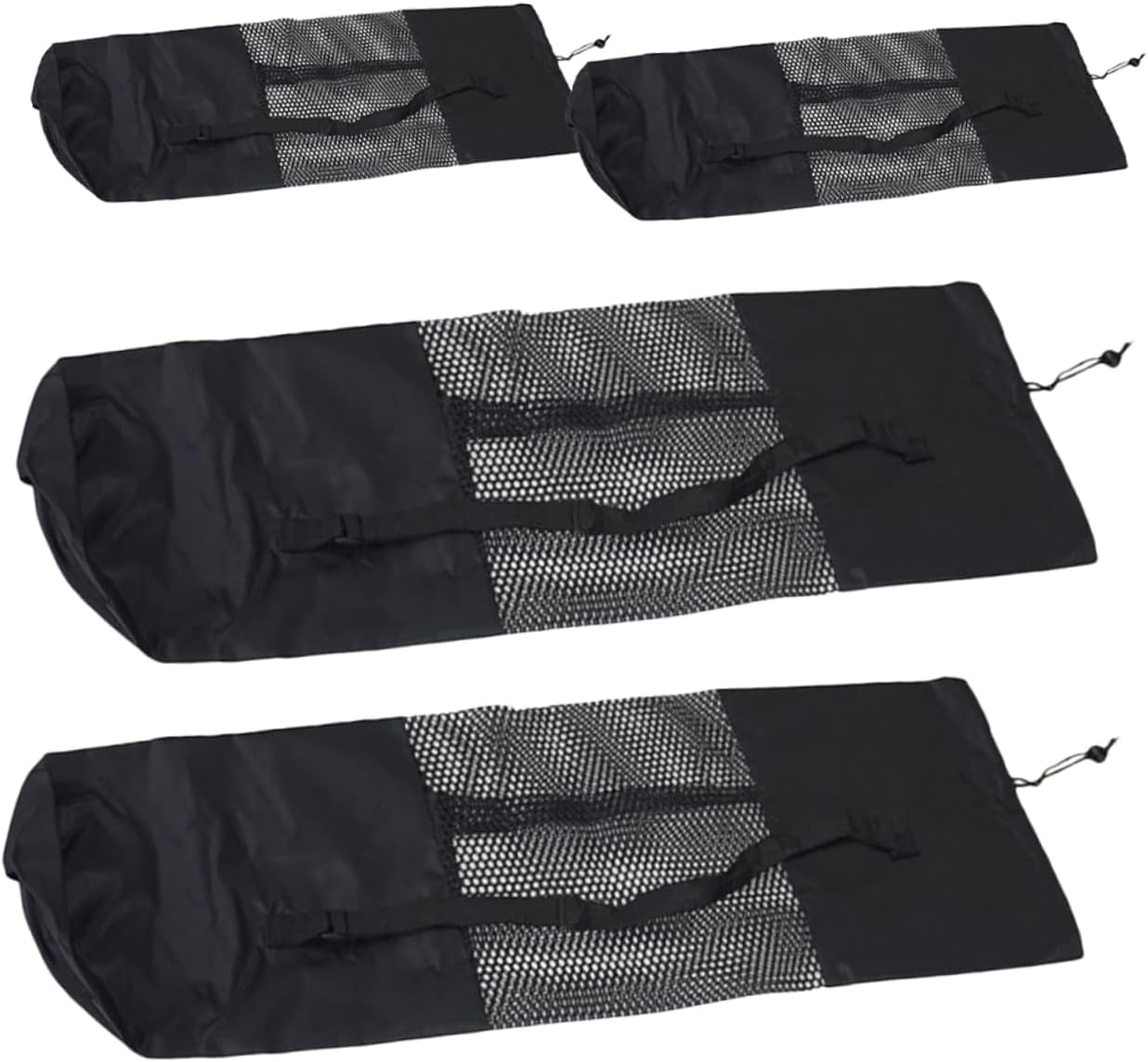 4Pcs Yoga Mat Carrier Bags Portable Drawstring Storage Holders for Outdoor Sports Fits Yoga Mats Convenient Design for Gym Travel Hiking and Camping