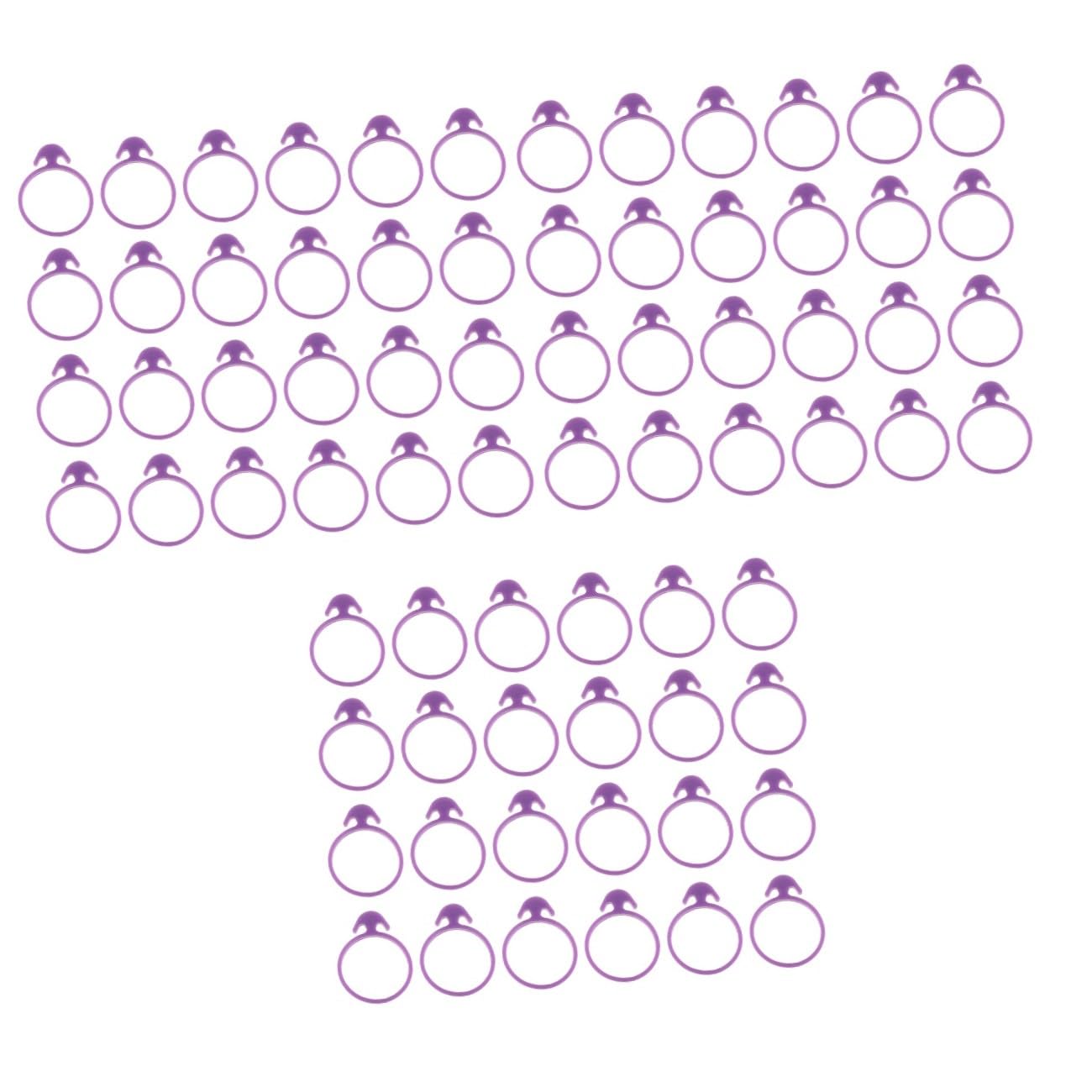 UPKOCH Kit De Décoration De Gâteaux 3 Ensembles De Douilles pour Fondant Crème Poche À Douille Bande De Fermeture en Caoutchouc pour Un Changement Facile des Embouts 48 ​​pièces X 3