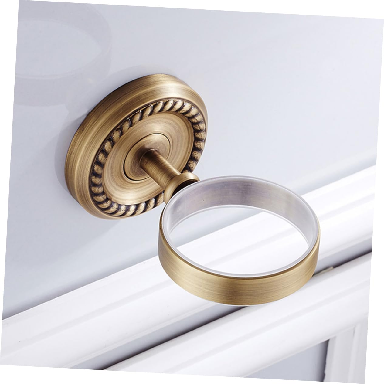 Homoyoyo Portasapone da Parete in Rame Antico, 1 Vaschetta, Installazione Facile, Design Salvaspazio per Bagno e Doccia, Stile Classico