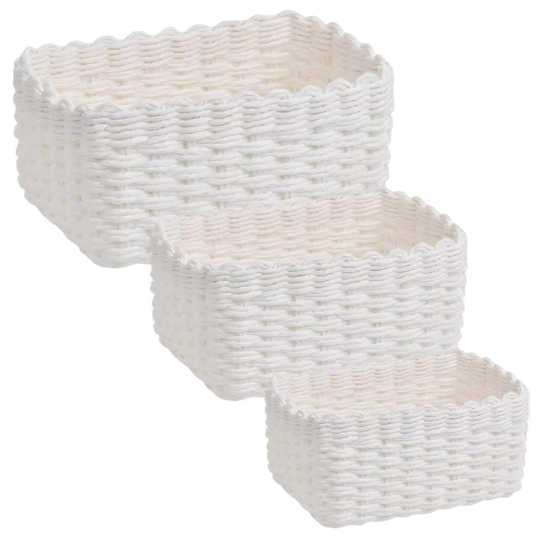Paniers tissés pour le stockage et la décoration épurée de votre salon chaleureux