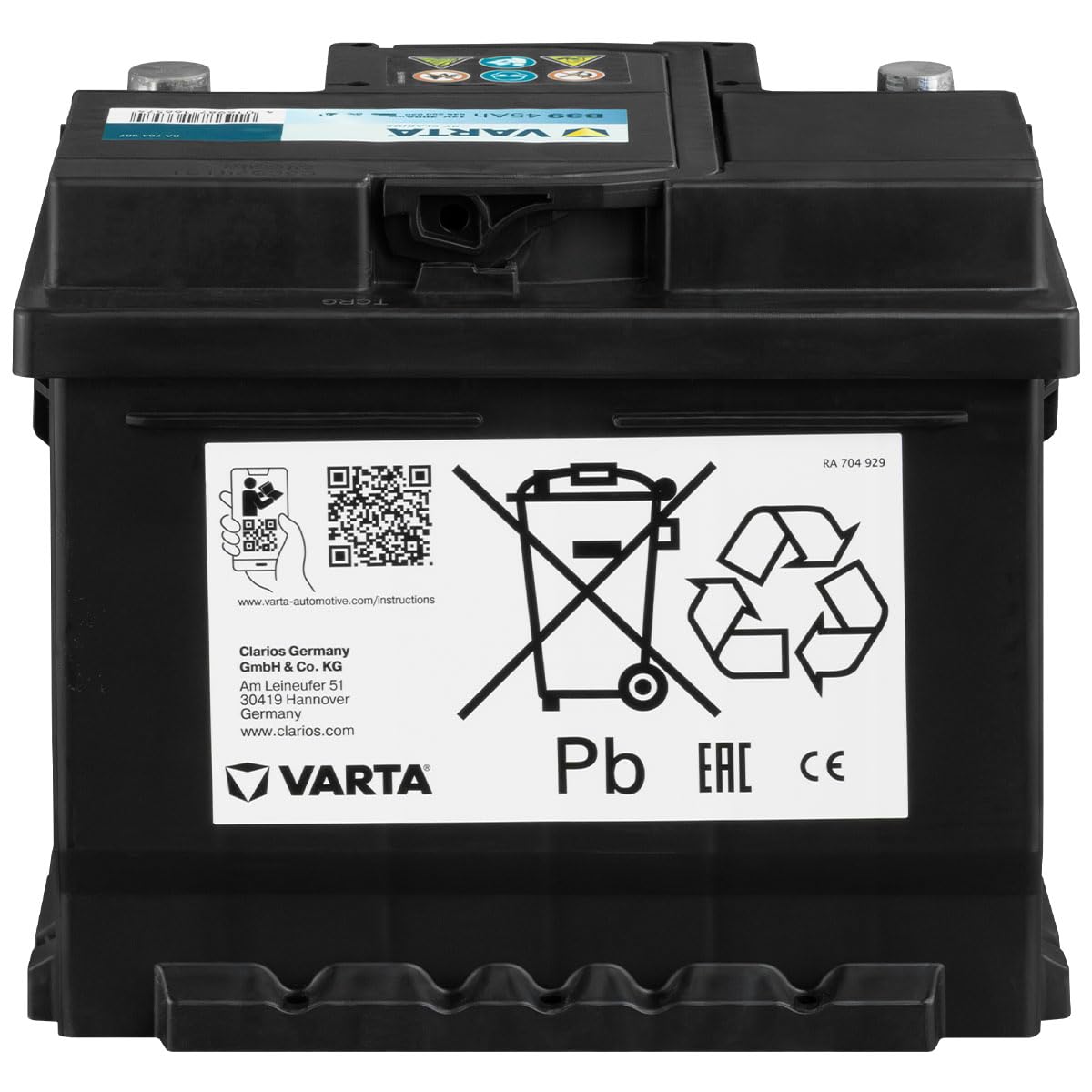 Varta Promotive Black B39 - batteria per veicolo commerciale 12 V/45 Ah 300 A/EN Rf