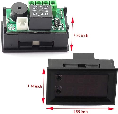 Miniatura 4 de DZS Elec Controlador de temperatura de -50 a 230.0 F (-58 a 230 F) CC 12 V programable de calefacciónrefrigeración termostato módulo de interruptor