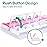 Sukuos AM PM Weekly Pill Organizer 7 Day, 2 Times A Day Medicine Pill Box with Easy Push Button, BPA Free Vitamin Cases for Fish Oil/Supplements (Pink&White)