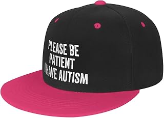Kkaingg Please Be Patient I Have Autism Baseball Cap Women Men Dad Hat Golf Cowboy Hat Trucker Hat Fishing hat White