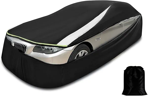 FJWDSC Full Enclosed Larger SUV/MPV Car Cover Universal Fit for Tahoe,Sienna,BMW X7/XM,Audi Q6/Q7,GLS/EQS,Yukon,Lexus LX/TX,GL8,Odyssey,Ford Flex,Dodge Durango,Infiniti QX60/80,Volvo EM90,Pacifica
