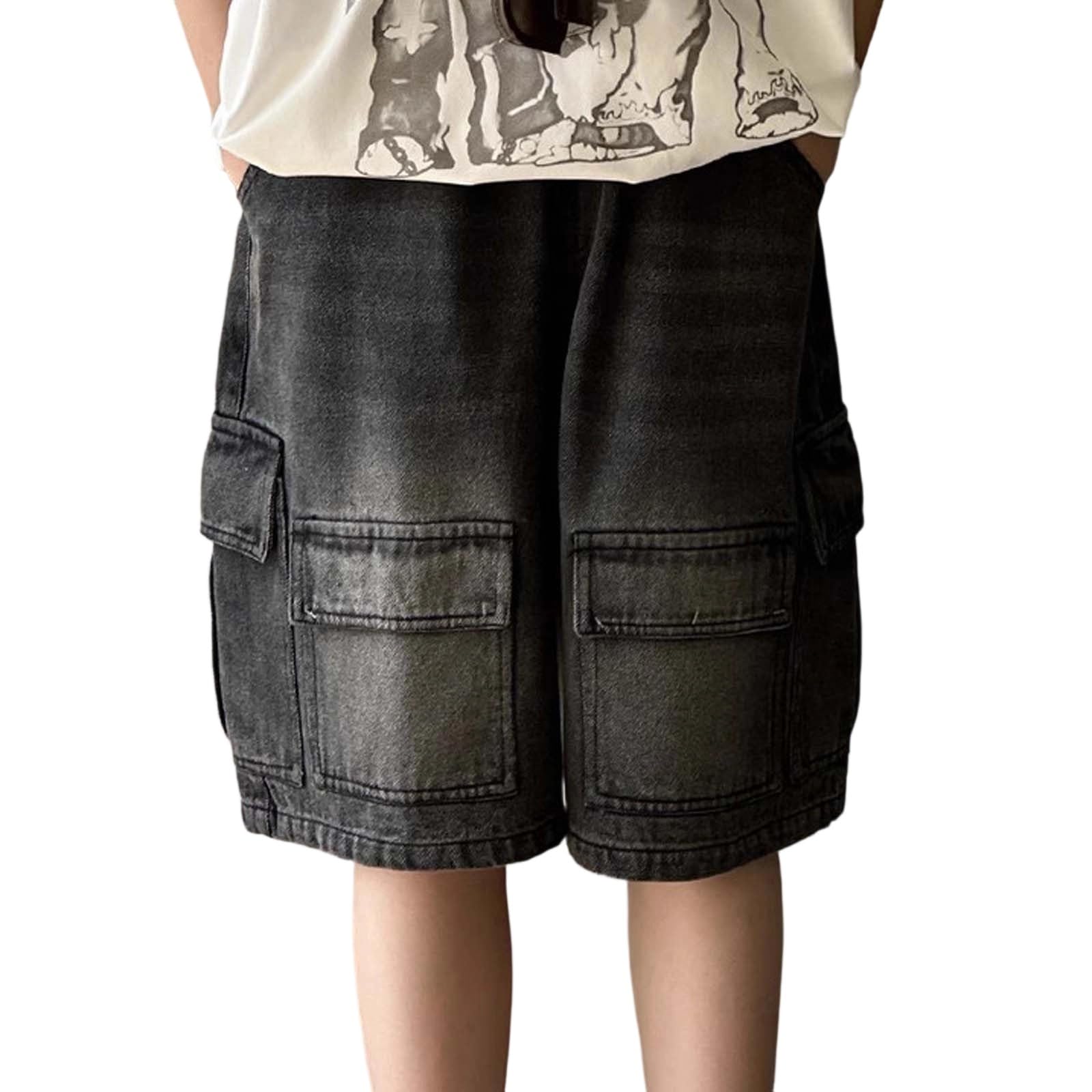 Pantalones cortos vaqueros cargo infantiles ideales para jugar al aire libre 8