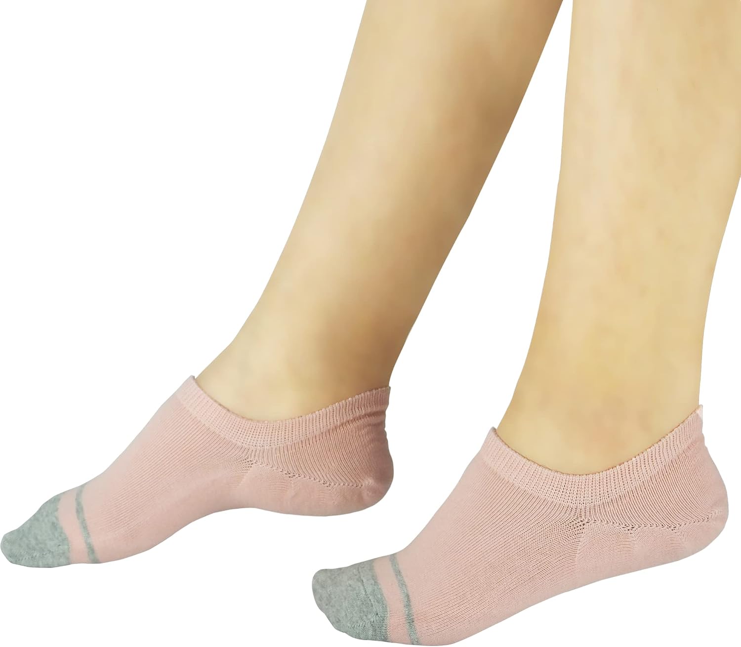 Women's 6-Pack Anti Slip Odor Proof Blister Resisting Moisture Wicking Cotton No Show Invisible Liner Socks