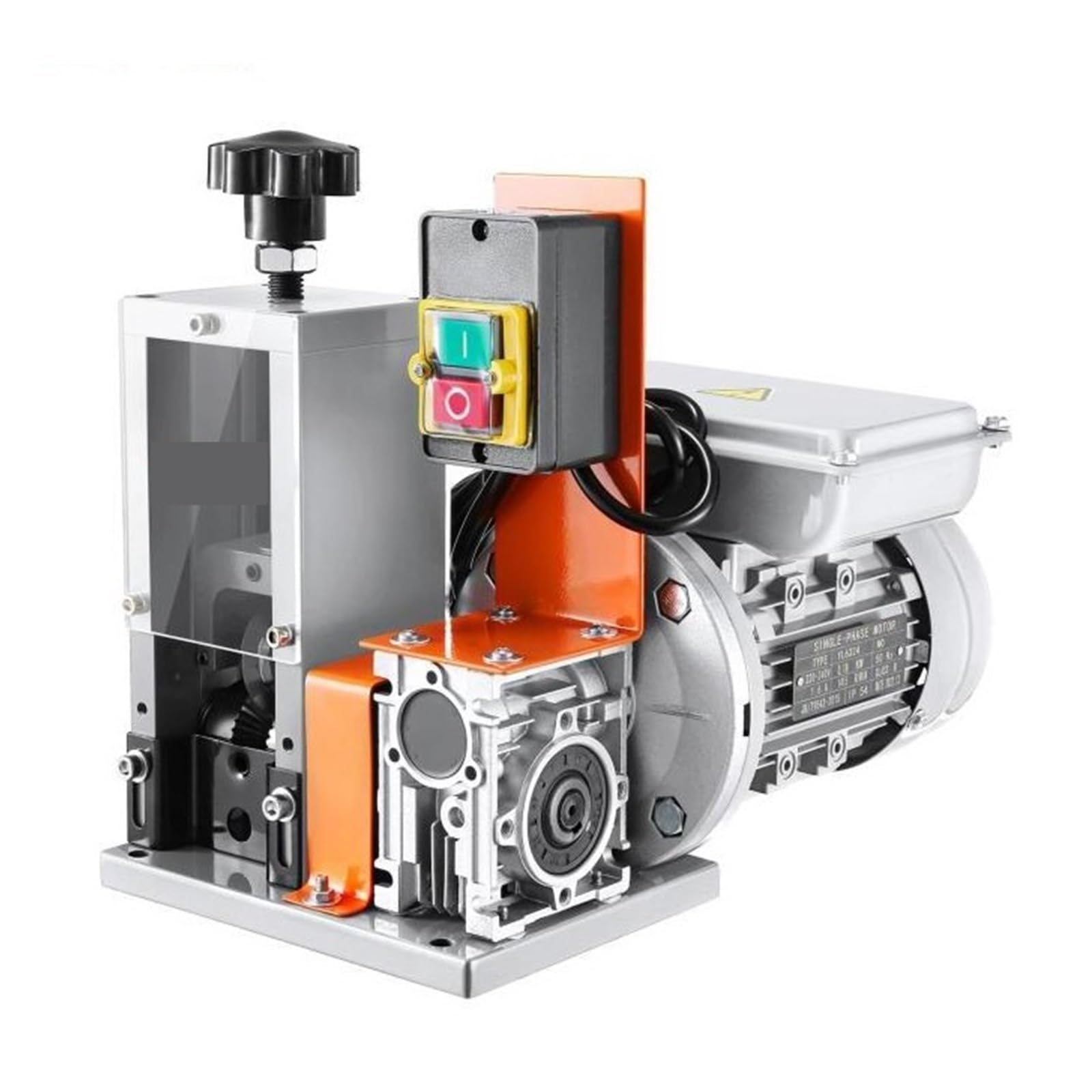 Electric Wire Stripping Machine 1.5-25mm Cable Stripper 180W 60ft/min 3 Feeding Holes Peeler Scrap Copper Recycling Rápido y preciso