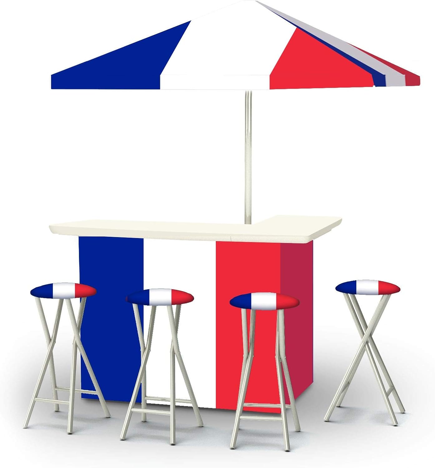 Best of Times 2003W1353 FLAGFRANCE, One Size, red white blue Sports Fan