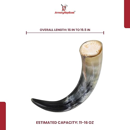 Miniatura 2 de Cuerno natural para beber Viking Trader