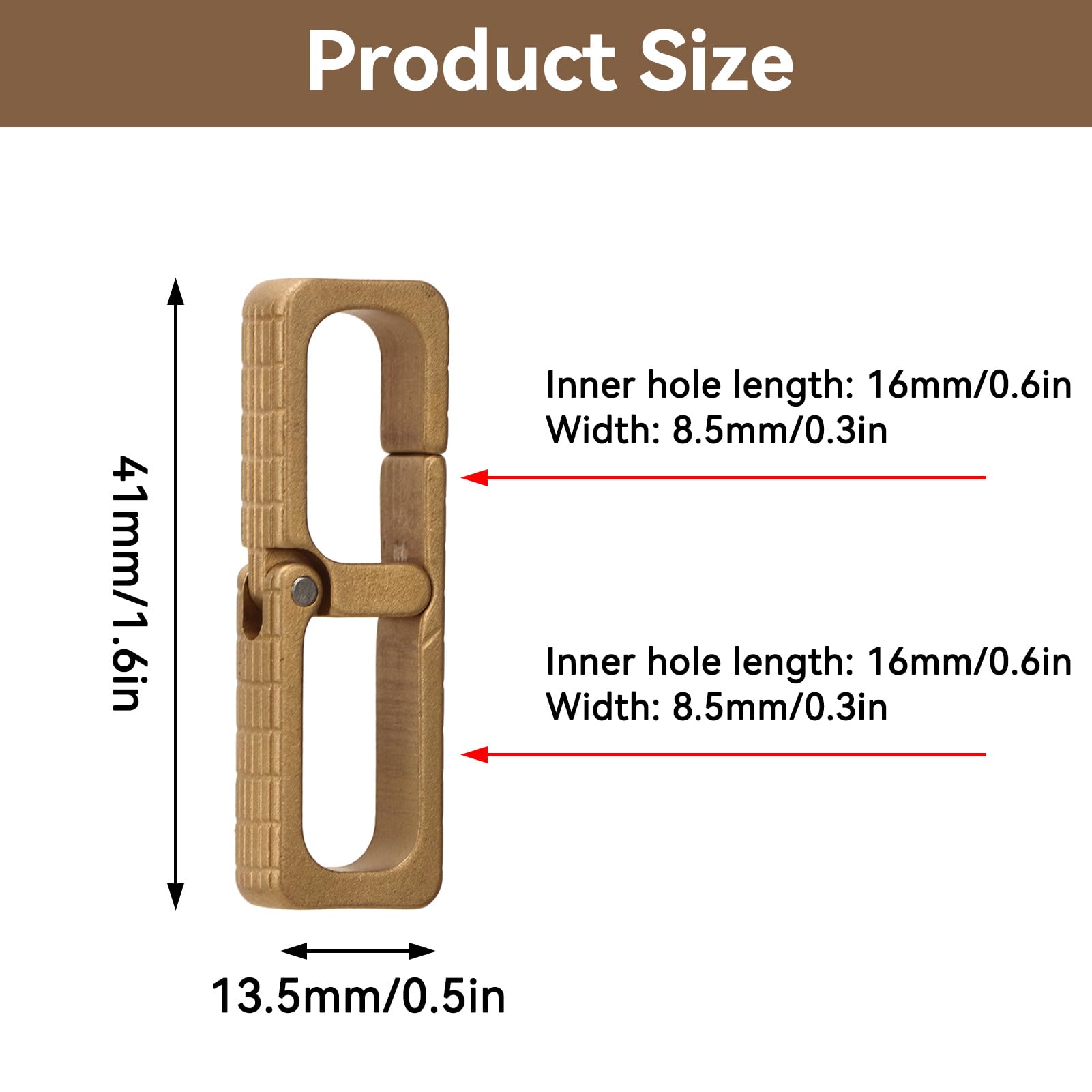 Amazon.com: Brass Keychain Hook, 13g/0.5oz Mini Portable Key Chain