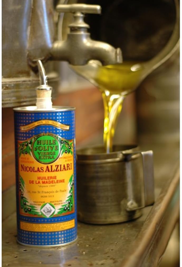 Nicolas Alziari - Cork and Metal Pourer Spout | Suitable for all Nicolas Alziari Olive Oil Cans Sized 100nl, 250ml, 500ml and 1000ml (1L) | Imported from France image 2