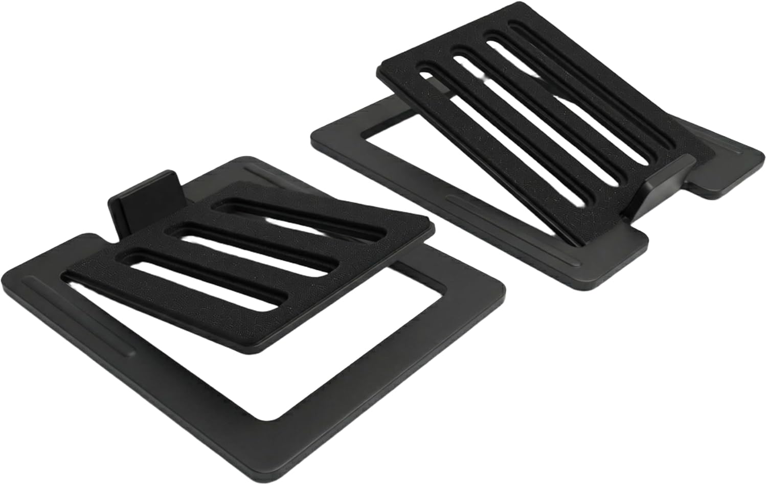 Tilted Desktop Speaker Stands for Computer Speakers, Small to Medium Speakers and Studio Monitors, Metal Speaker Stand Pair, Black