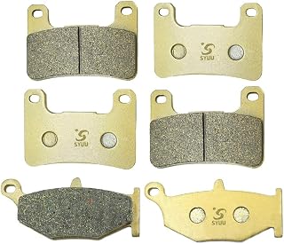 S SYUU Motorcycle Front Rear Brake Pads Compatible with Suzuki DL 1000 2014 2015 2016 2017 2018 GSXR 600/750/1000 GSX 1300 R Hayabusa FA379F FA419R
