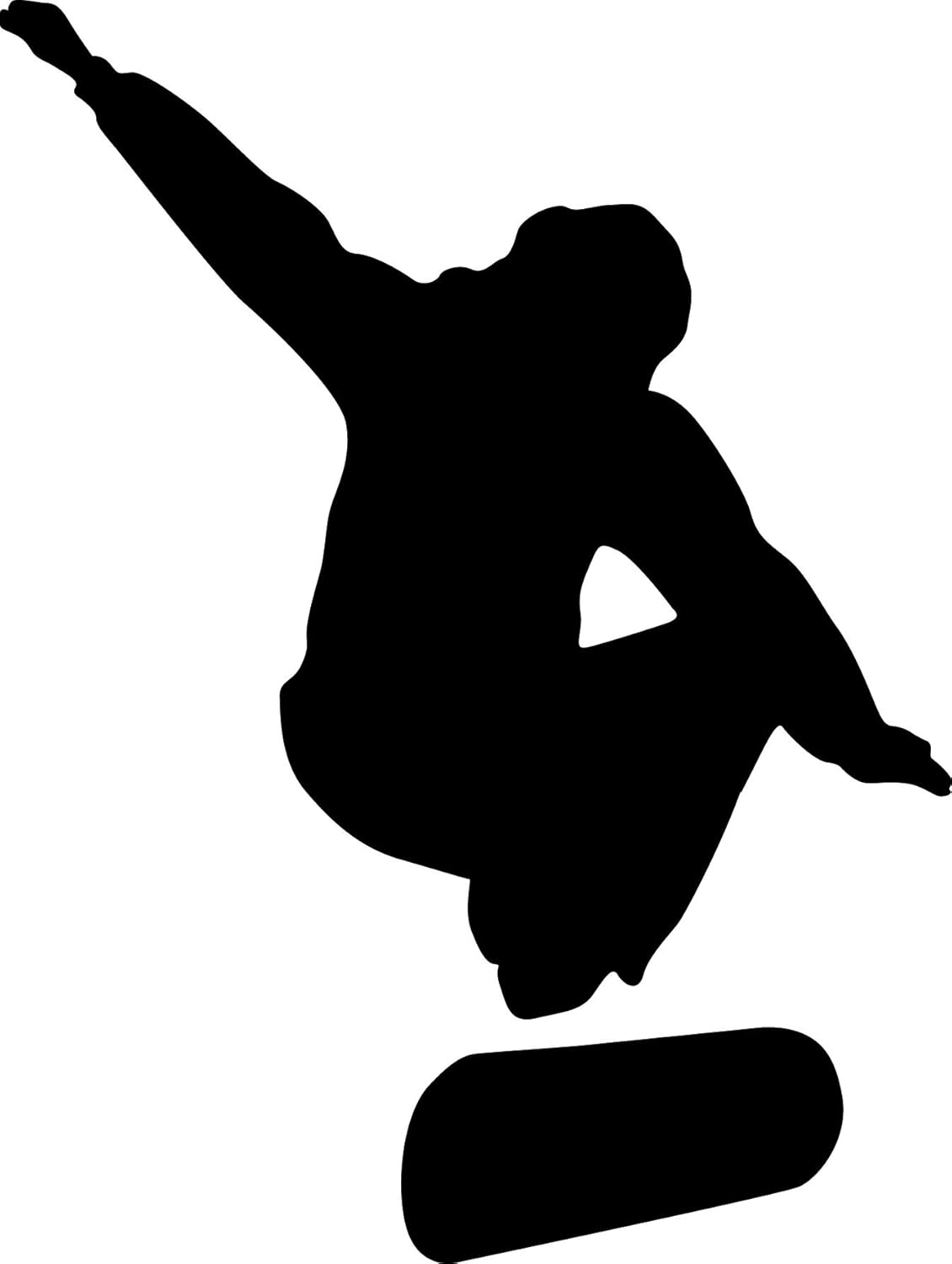 Skateboard Silhouette VII Wall Decal Cutout