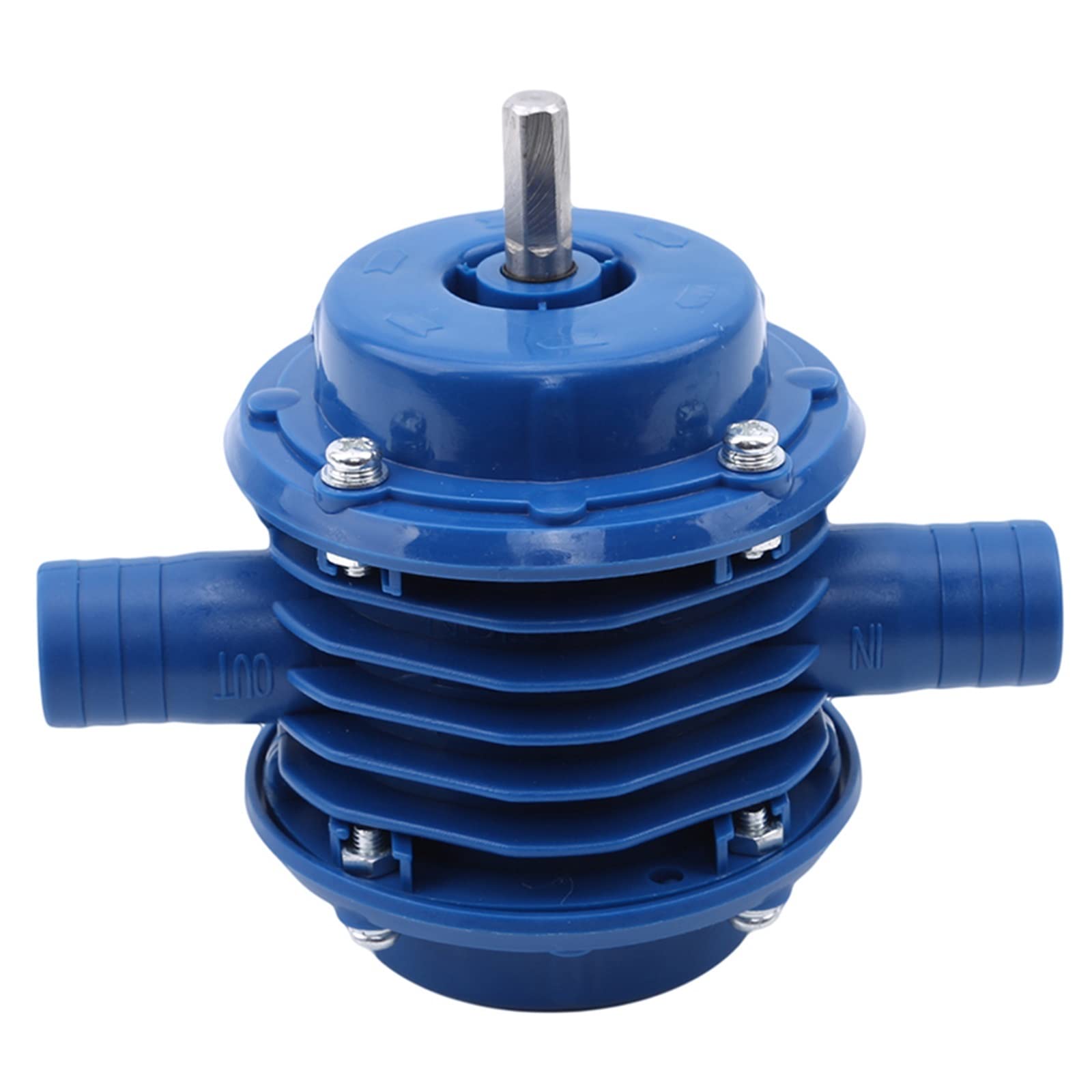 Cvfrdd B Only Hose Diaphragm Pump Blue Self-Priming Dc Pumping Centrifugal Pump Household Small Hand Electric Drill Water(B Only Hose)
