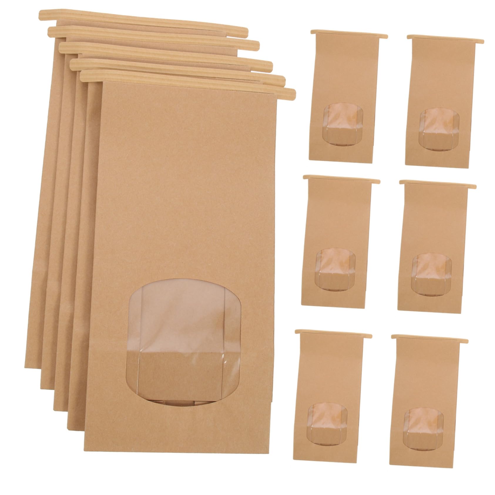 Kraft Biscuits avec Fenêtre Sachet Étanche Boulangerie et Snacks