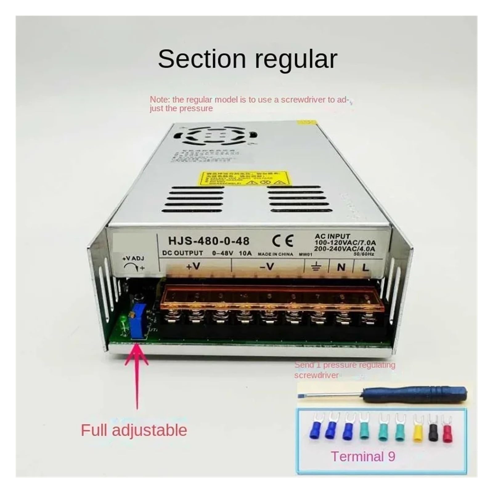 Alimentation d'énergie de commutateur 480W double affichage numérique