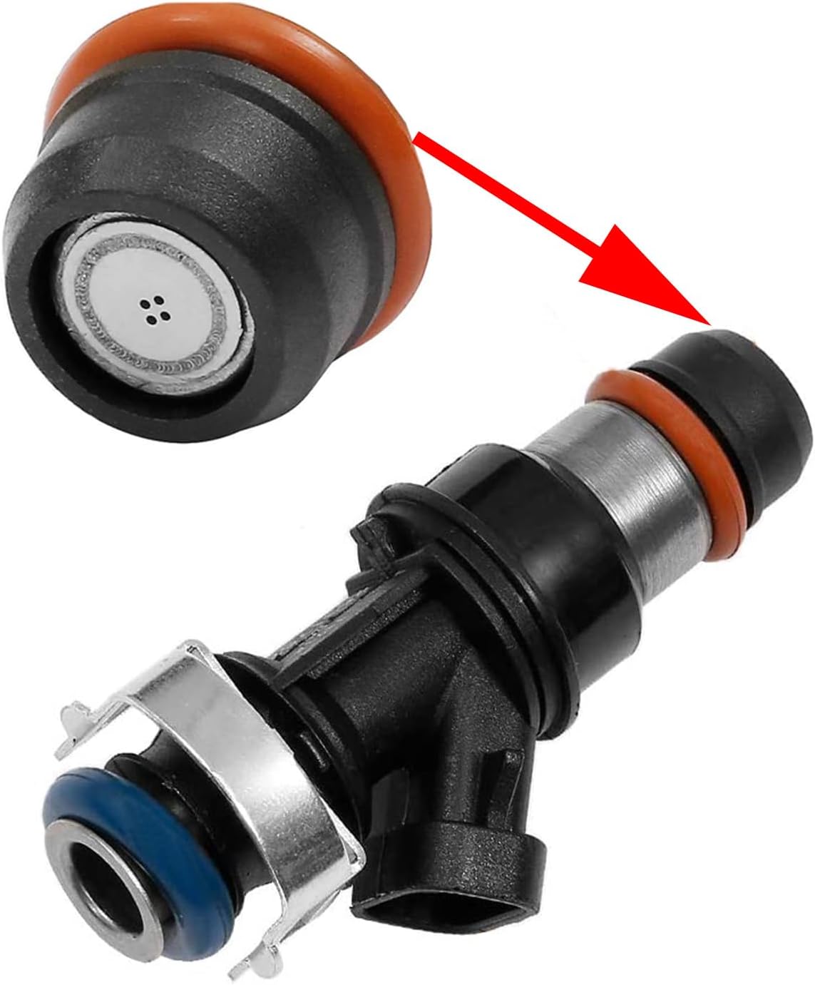 17113553 Fuel Injector 4 Holes 8Pcs fits 4.8L 5.3L 6.0L Engine Compatible with 2001-2007 Silverado Suburban Tahoe Sierra Yukon Escalade 25317628 17113698 17113553 FJ315 FJ10062