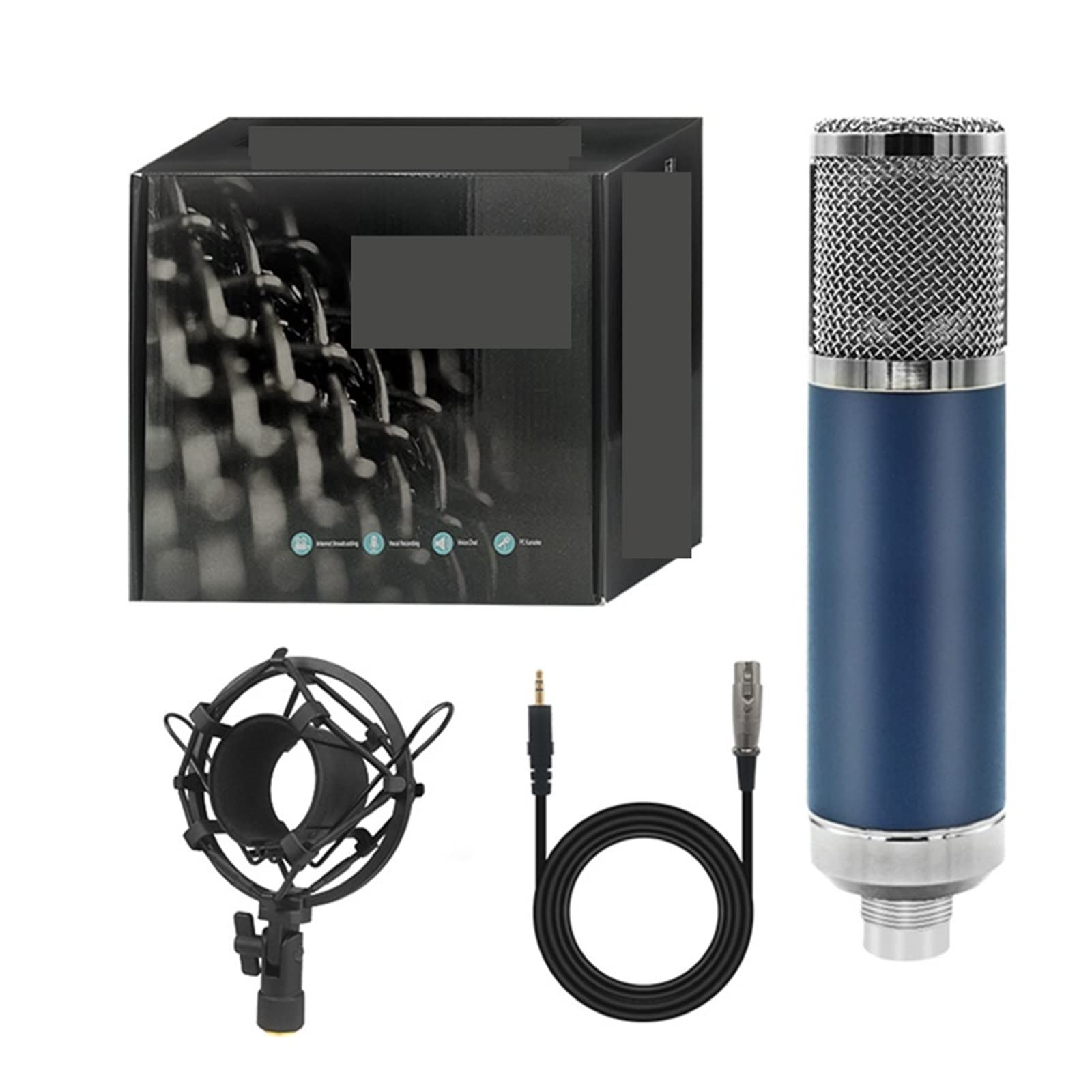 Microphone de streaming F22 à membrane 26mm pour des sessions gaming sans bruit de fond