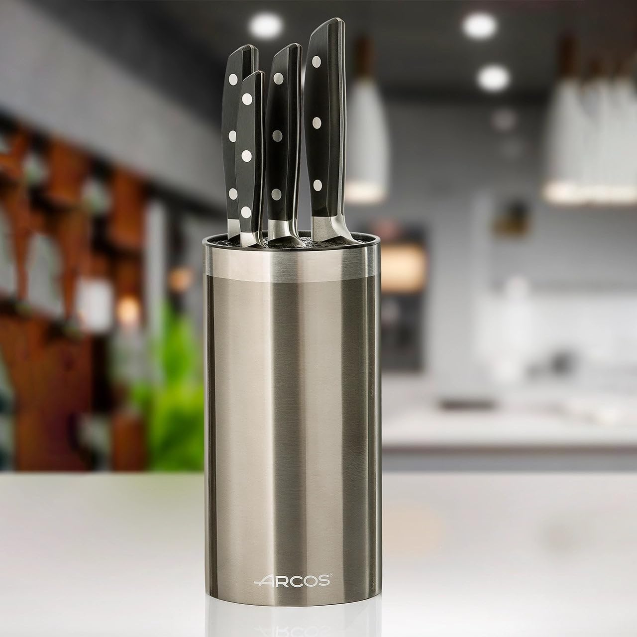 4" x 9" Stainless steel round block