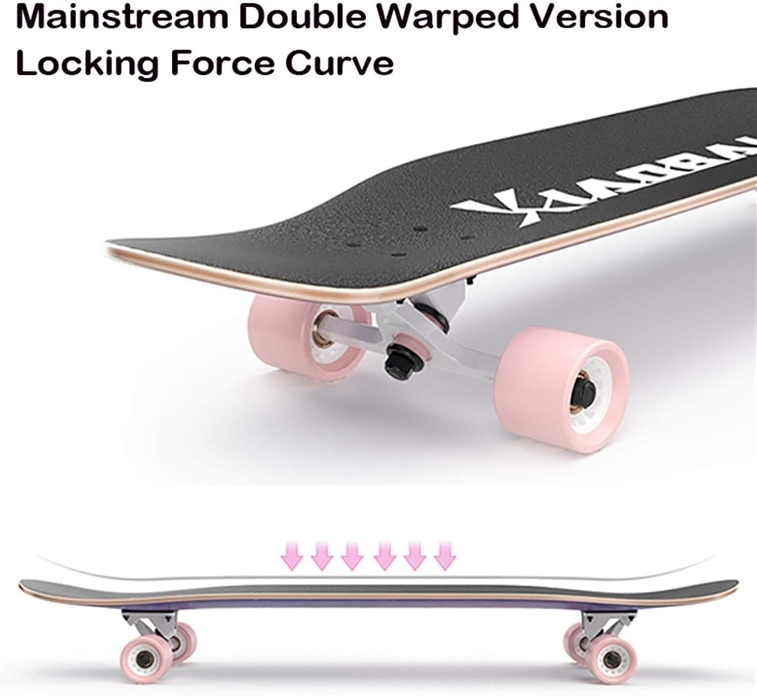 42 Inches Long Boards Skateboards, Girls Boys Skateboard Longboard Premium Skate Boards for Cruising Freestyle Downhill Dancing Skate Board Cruiser for Teens Adults Beginners ( Color : Style F )