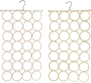 2Pcs Bird Swings Stand Parrot Hanging Climbing Net 28 Laps of Climbing Net Bird Toys Cotton Rope Hammock Ladder Circle Swing Frame