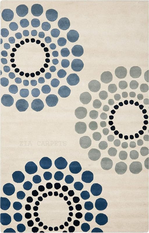 Image of Handmade Wool Anatolia Collection Bedroom & Living Room Carpet Size 6 X 8 Feet