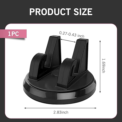 Miniatura 2 de Pack-1 Soporte de teléfono móvil para tablero de automóvil, soporte de navegación vertical y horizontal con una sola mano, soporte de soporte