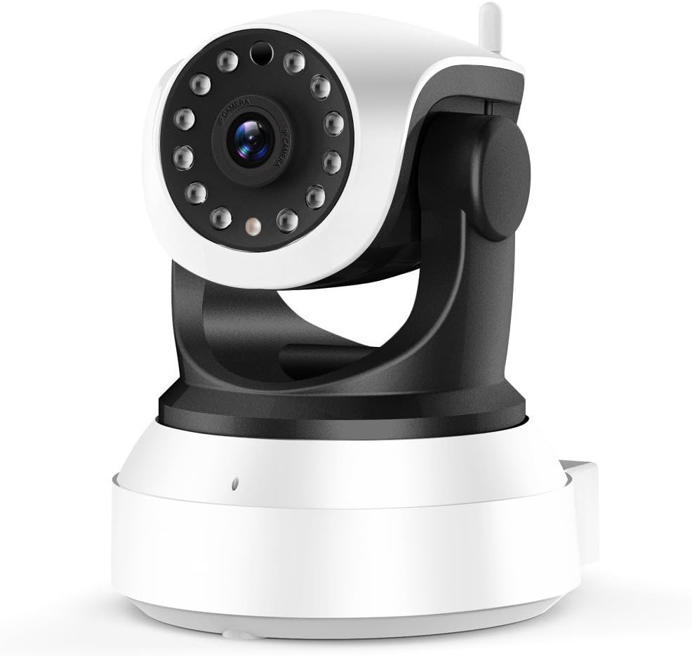 Jiazy Wireless IP Camera, 720P HD WiFi IP Cam Surveillance Security Home System Video Recording Sonic Recognition Remote Motion Detect with Two-Way Audio Support 128GB Micro SD