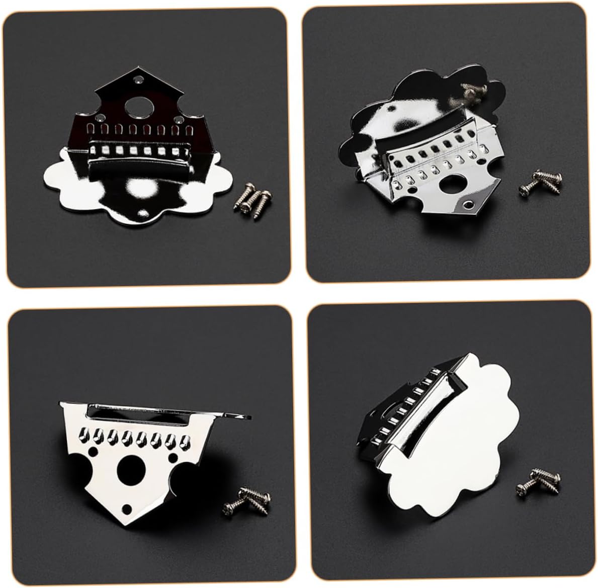 5sets Mandolin Tailpiece String Instrument Accessory for -term Use Finish Essential Tool for Mandolin