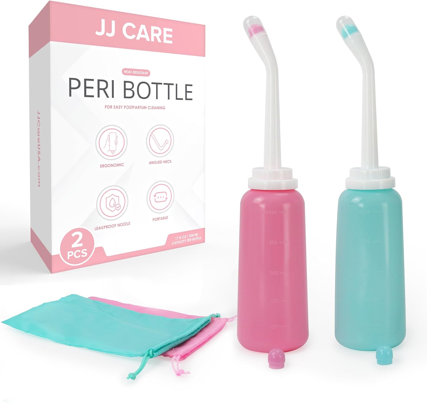 JJ CARE Peri Bottles Pack of 2 Peri Bottles for