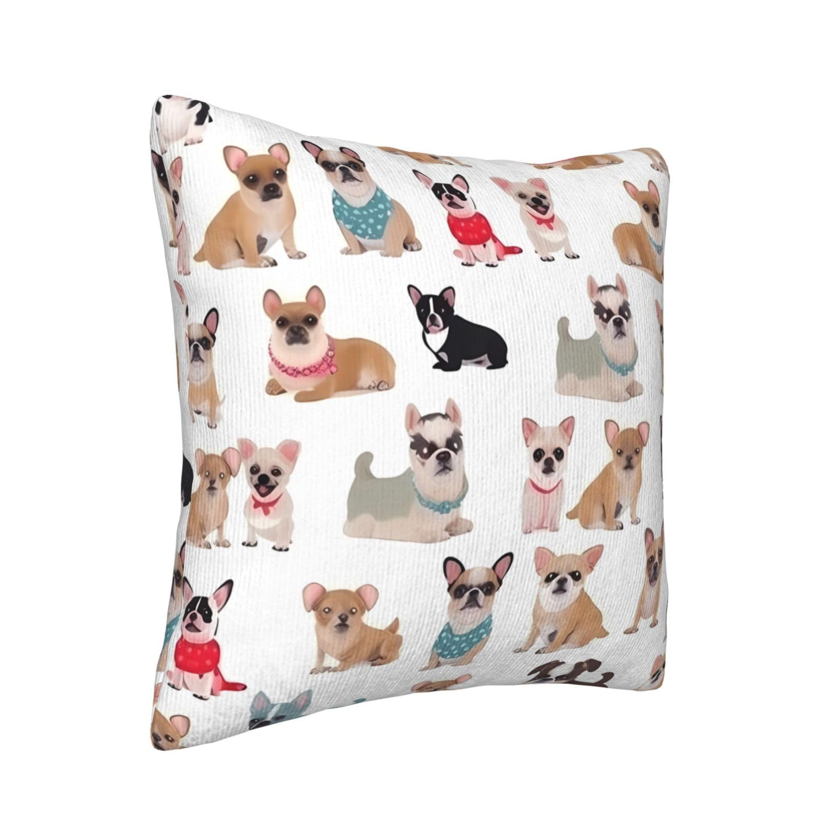 2 Federe Cuscino 45x45 Cm Con Motivo Chihuahua In Acquerello - Copricuscino Originale In Lino Per Divano E Letto, Regalo Per Amanti Dei Cani