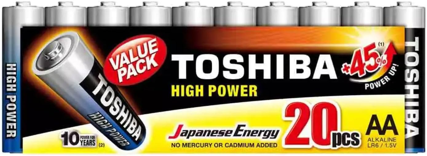 Long-lasting Vibration resistance High Power Alkaline AA - 20 Battery Pack