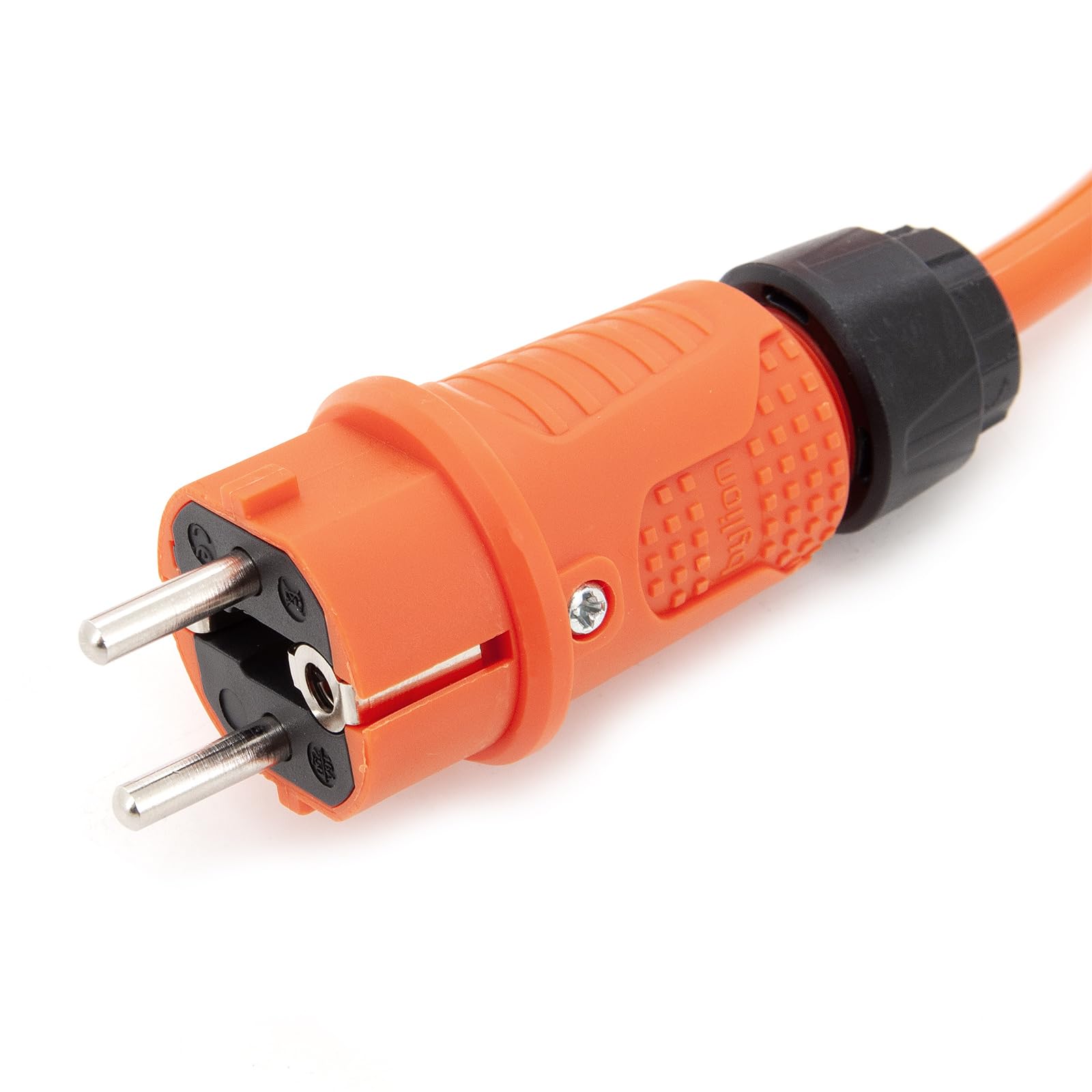 10m Verlängerungskabel mit 3 schuko steckdosen für den aussenbereich IP44 H07BQ-F 3G 2,5mm² verlängerung mit 3 schutzkontakt buchsen 3-Fach Outdoor verteiler 10 Meter orange