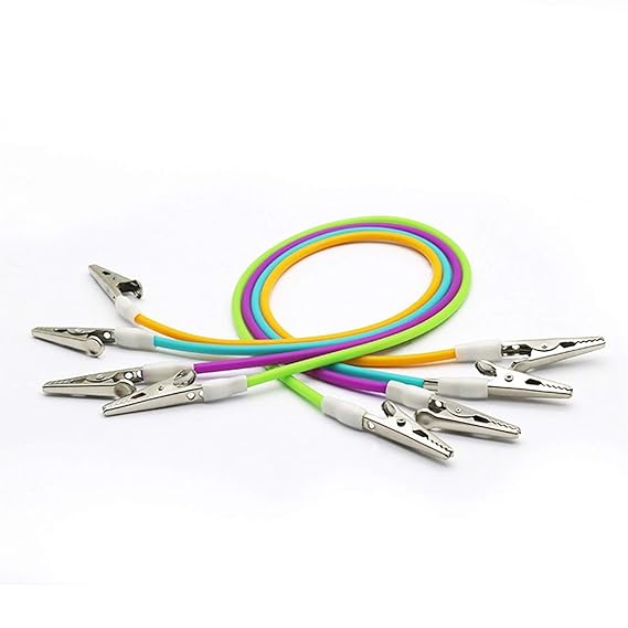 5pcs Bib Clips Silicone Stainless Steel Napkin Holder Chain High-temperature Sterilizable