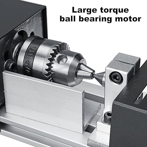 Miniatura 4 de BAENRCY Mini máquina de torno de 12 V-24 V CC 200 W Mini Torno de Madera Accesorios de Fresado para DIY carpintería Taladro de Madera Herramienta