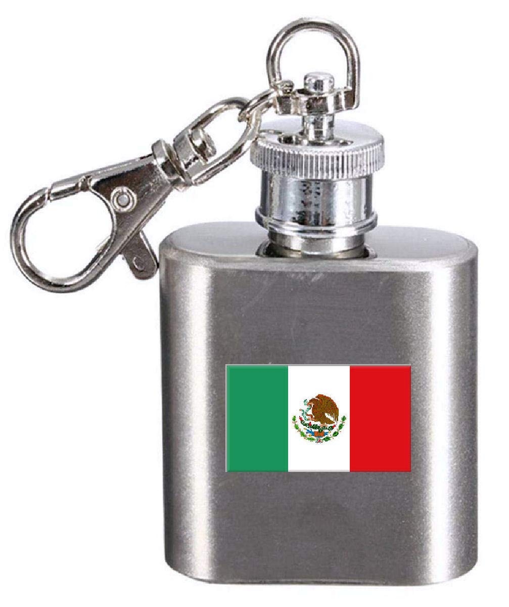 Flasque porte-clés drapeau México pour vos soirées et voyages entre amis